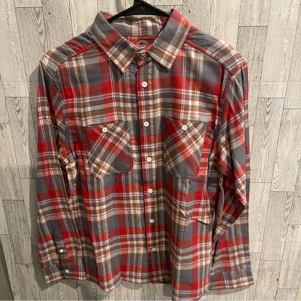 Boys Outift, size 12 flannel, size 12 bottoms